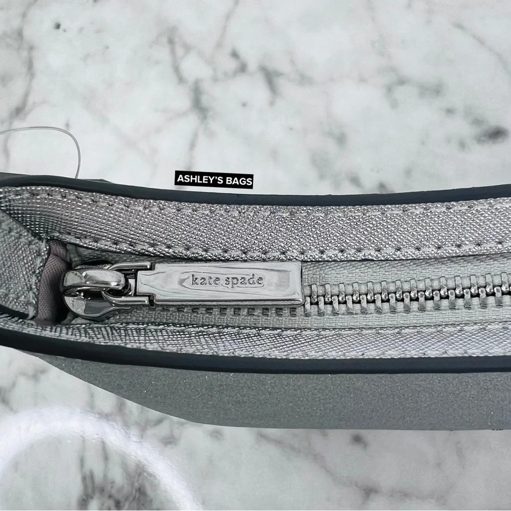 Kate Spade Glimmer Glitter Shoulder Bag In Silver - Picture 8 of 12